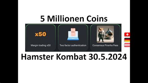 Millionen Coins Hamster Kombat Daily Combo Heute Youtube