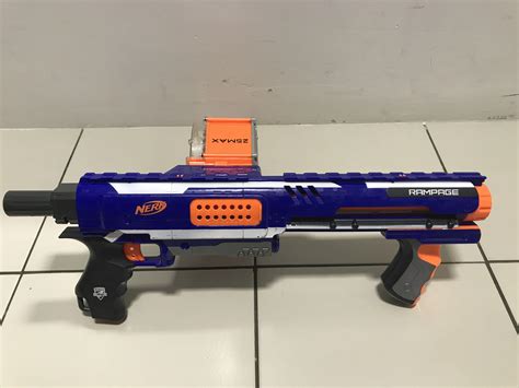 Nerf Rampage N Strike Elite Toy Blaster With Dart Drum Slam Fire