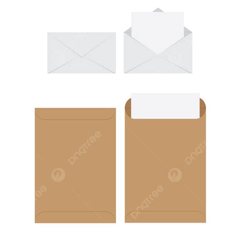 Ilustración De Dibujos Animados De Un Sobre Con Papel Png Sobre Papel Carta Png Y Vector