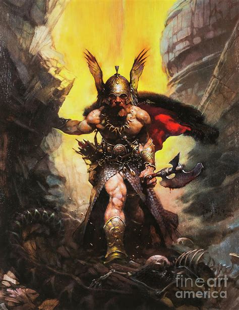 Frank Frazetta Dark Kingdom Painting By Magical Vintage Fine Art