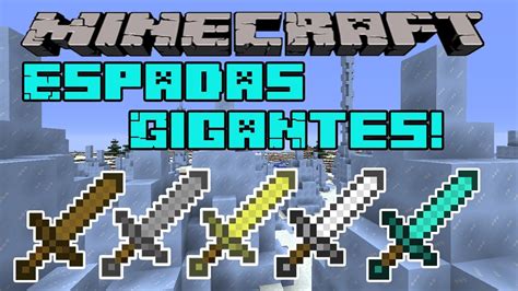 Como Fazer Espadas Gigantes Minecraft Tutorial Youtube