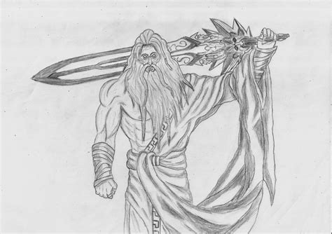 Zeus from God of war by Rodrigovg3 on DeviantArt