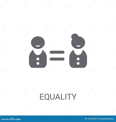 Equality Icon. Trendy Equality Logo Concept on White Background Stock ...