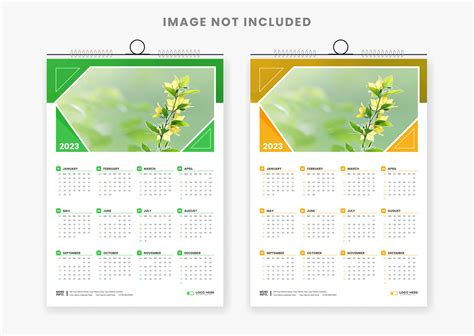 2023 calendar design template on Behance