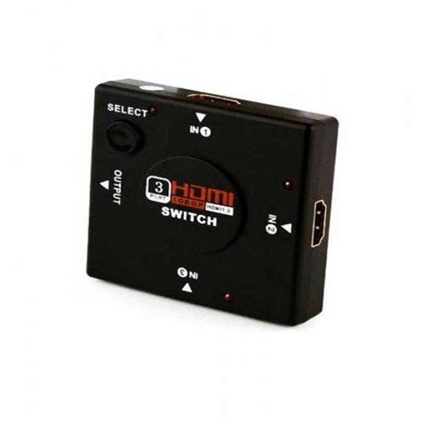 Mini Hub Switch Chaveador Divisor De Hdmi Portas Entradas