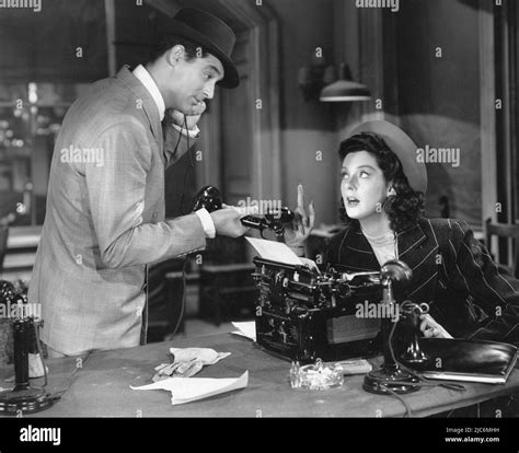 Cary Grant Rosalind Russell His Girl Friday 1940 Photo Credit