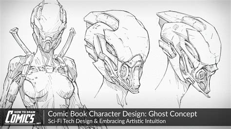 Comic Book Character Design Ghost Concept Sci Fi Tech Design And Embracing Artistic Intuition