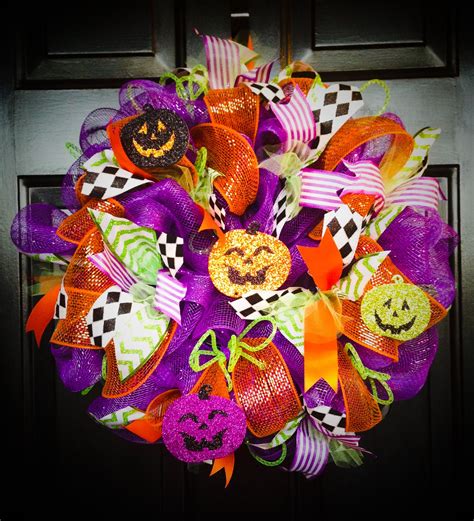 Halloween Deco Mesh Wreath Deco Mesh Wreaths Halloween Deco Mesh