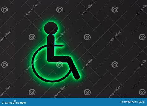 Accessible Toilet Sign, Symbol of Accessible Restroom Stock Photo ...