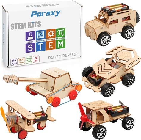 Poraxy 5 In 1 Stem Kits For Kids Age 8 10 Science Building