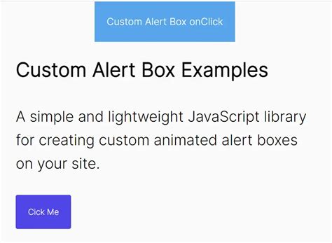 Simple Animated Alert Box In Vanilla JavaScript | CSS Script