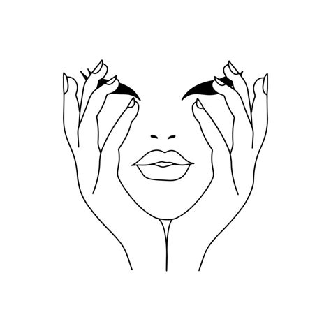 Minimalist Woman Face Illustration 19850961 Vector Art At Vecteezy