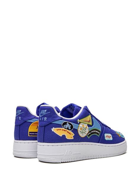 Nike Air Force 1 Low 07 Prm Los Angeles Patched Up Sneakers Blue Farfetch Uk