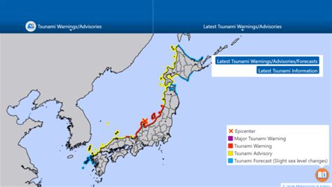 Japan Issues Major Tsunami Warning After 7 6 Magnitude Earthquake