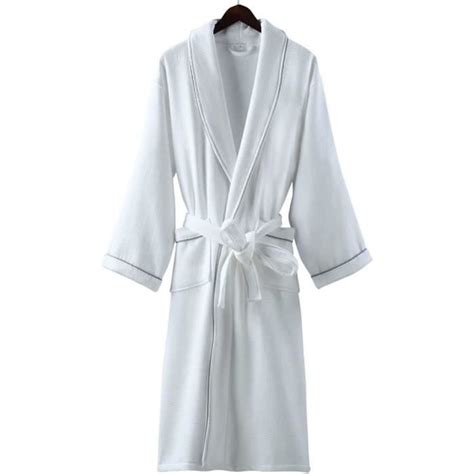 Peignoir De Bain Femme Eponge Luxe Robe De Chambre En Coton Pour Femme