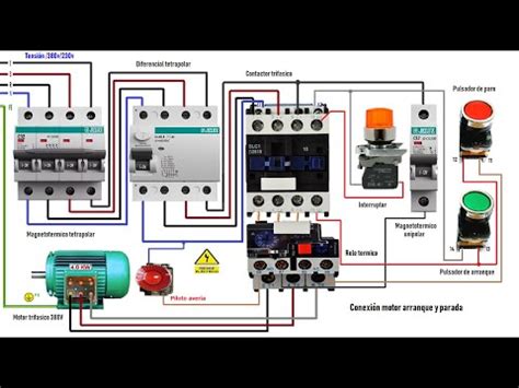 Esquemas Electricos Arranque Y Parada Motor Trifasico