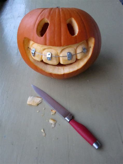 Funny Face Pumpkin Carvings