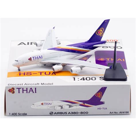 โมเดลเครื่องบิน Thai Airways การบินไทย Airbus A380 800 Hs Tua Scale 1