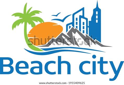 Beach City Logo Vector Design Stock Vector (Royalty Free) 1955409625 ...