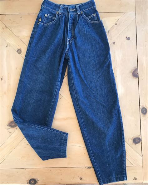 1970s 1980s Sasson Jeans Womens High Rise Vintage Western Etsy