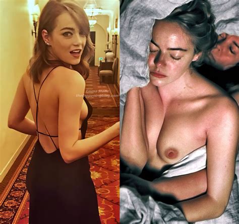 Emma Stone Nude Sexy 1 Collage Photo TheFappening