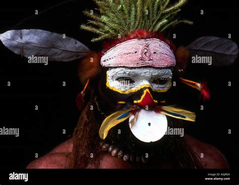 Tribesman Papua New Guinea Stock Photo - Alamy