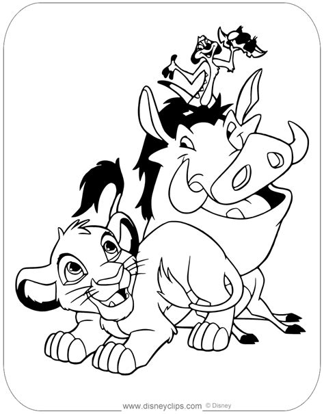 Lion King Disney Coloring Pages