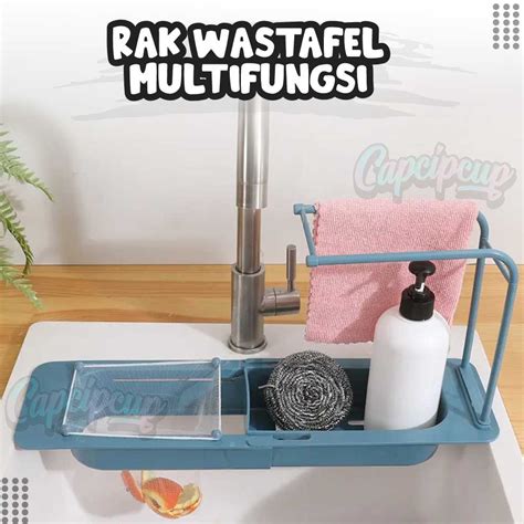 Jual Rak Wastafel Tatakan Penyimpanan Botol Sabun Cuci Piring Tempat