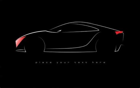 Sports Car Outline Vector at Vectorified.com | Collection of Sports Car ...