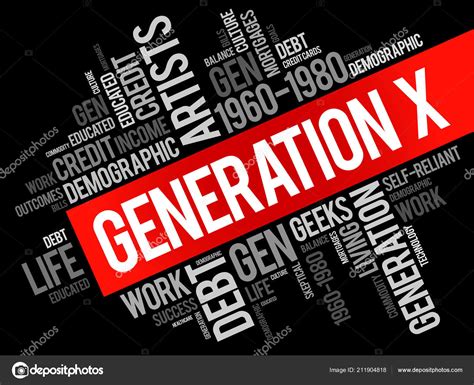 Generation Word Cloud Concept Collage Background Stock Vector Image By