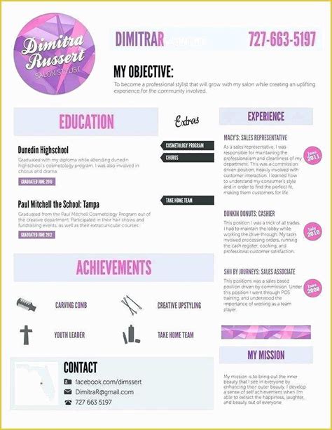 Free Hair Stylist Resume Templates Download Of Hair Stylist Resume ...