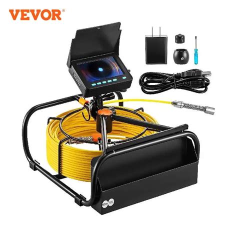 Vevor Cam Ra D Inspection De Tuyaux Avec Dvr Carte Micro Sd Go