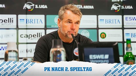 Pk Nach Dem Spiel Sv Wehen Wiesbaden Vs F C Hansa Rostock