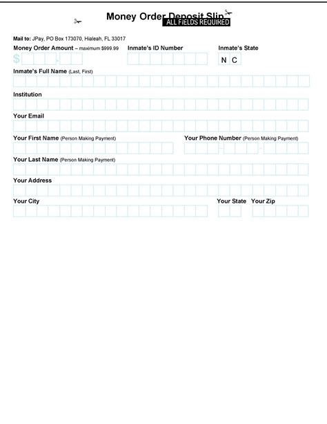 Deposit Slip Template Download | Download Bank Deposit Slip Template ...