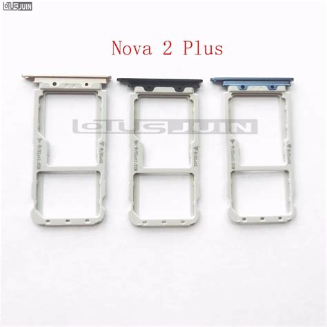 10pcs New Sim Card Tray Slot Holder For Huawei Nova 2 Plus Color Sim Card In Mobile Phone