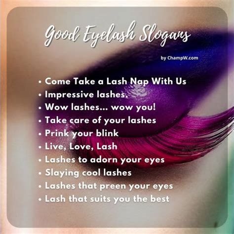 350 Catchy Eyelash Slogans That Are Easy To Remember Eyelashes