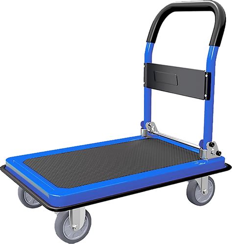 Heavy Duty Platform Trolley With Rubber Pads And Tpr Rubber Wheels