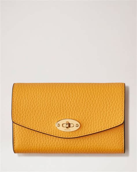 Medium Darley Wallet Double Yellow Heavy Grain Darley Mulberry