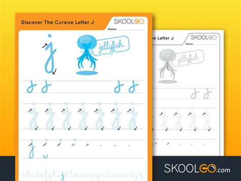 Discover The Cursive Letter J - SKOOLGO