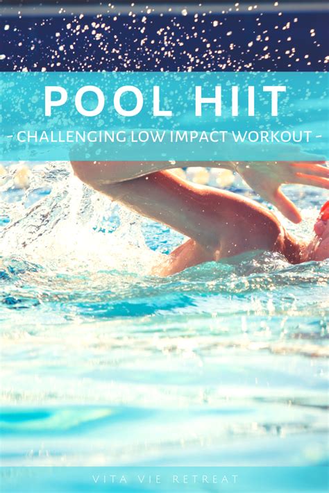 Pool Hiit Workout — Vita Vie Retreat Hiit Entraînement Exercice