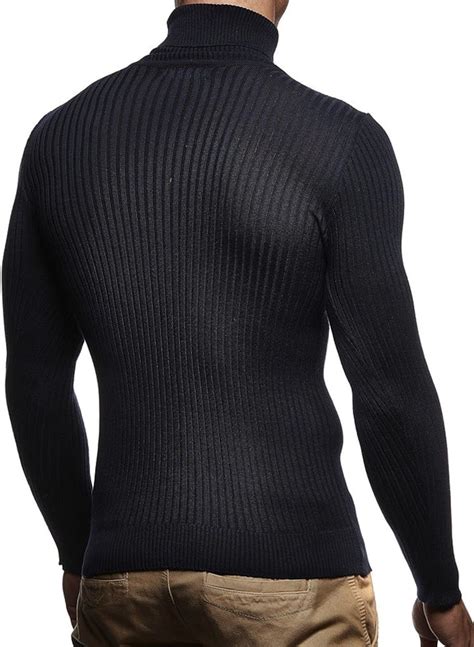 Leif Nelson Men S Turtleneck Sweater Slim Fit Men S Polo Neck