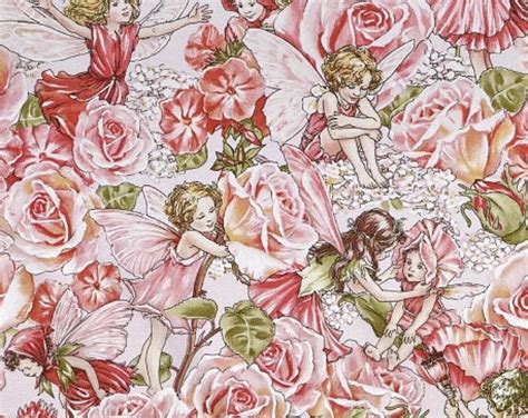 Flower Fairy Cicely Mary Barker Periwinkle Fabric Etsy Flower