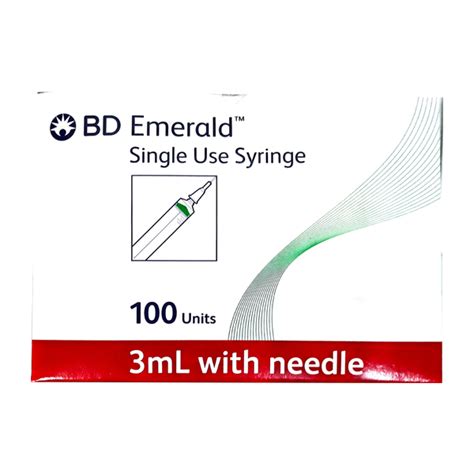 Buy Bd Emerald Single Use Syringe Ml With Needle G Online At