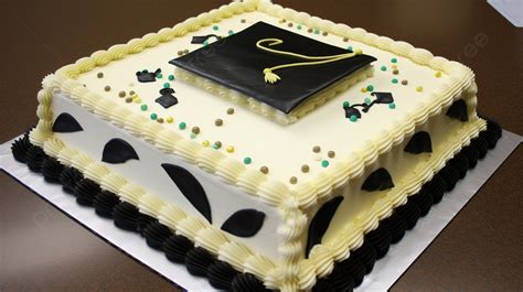 Graduate Square Cake Design Youtube Background Graduation Sheet Cake