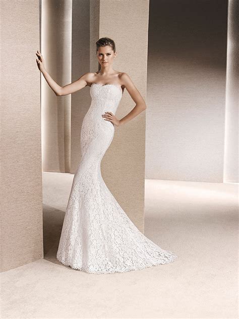 Tendenze 2016 Abiti Sposa Pizzo Esempio Pronovias Look Sposa