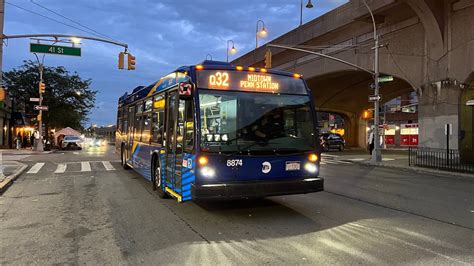 Mta On Board Novabus Lfs On The Q Local Bus To East