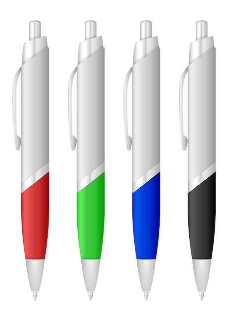 Premium Vector Ballpoint Pen Set