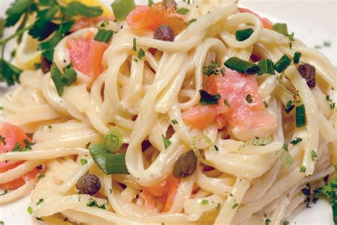 Pasta With Smoked Salmon In Vodka And Caper Sauce Recipes Delicious