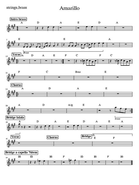 Amarillo | PDF | Musical Forms | Music Theory