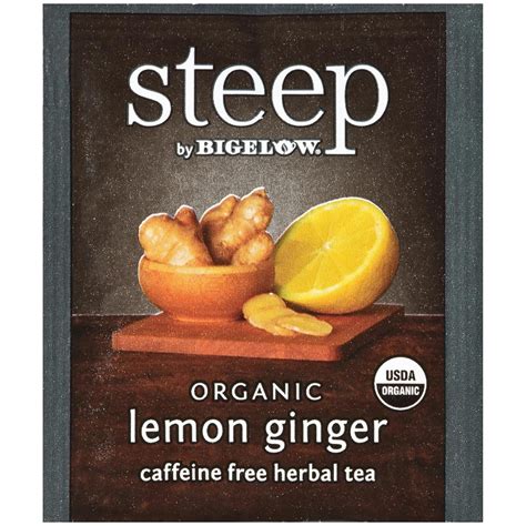 Steep By Bigelow Organic Lemon Ginger Tea Canteen Canada